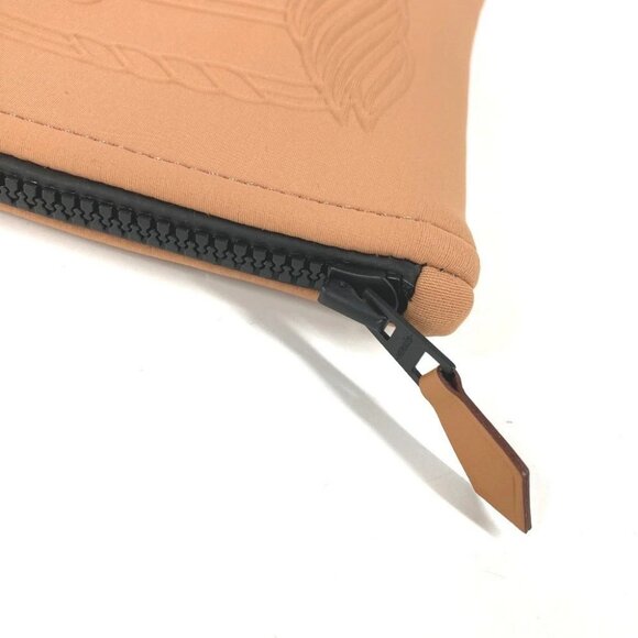 HERMES Trousse toilet Neovan PM Neovan-Cadriege PM Clutch Bag Pouch Beige Unused - Picture 10 of 12
